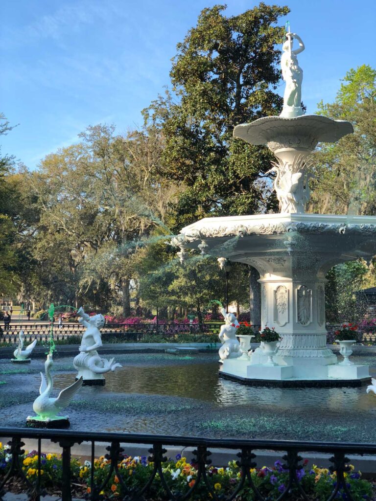 fountain in Forsyth Park Savannah, Georgia